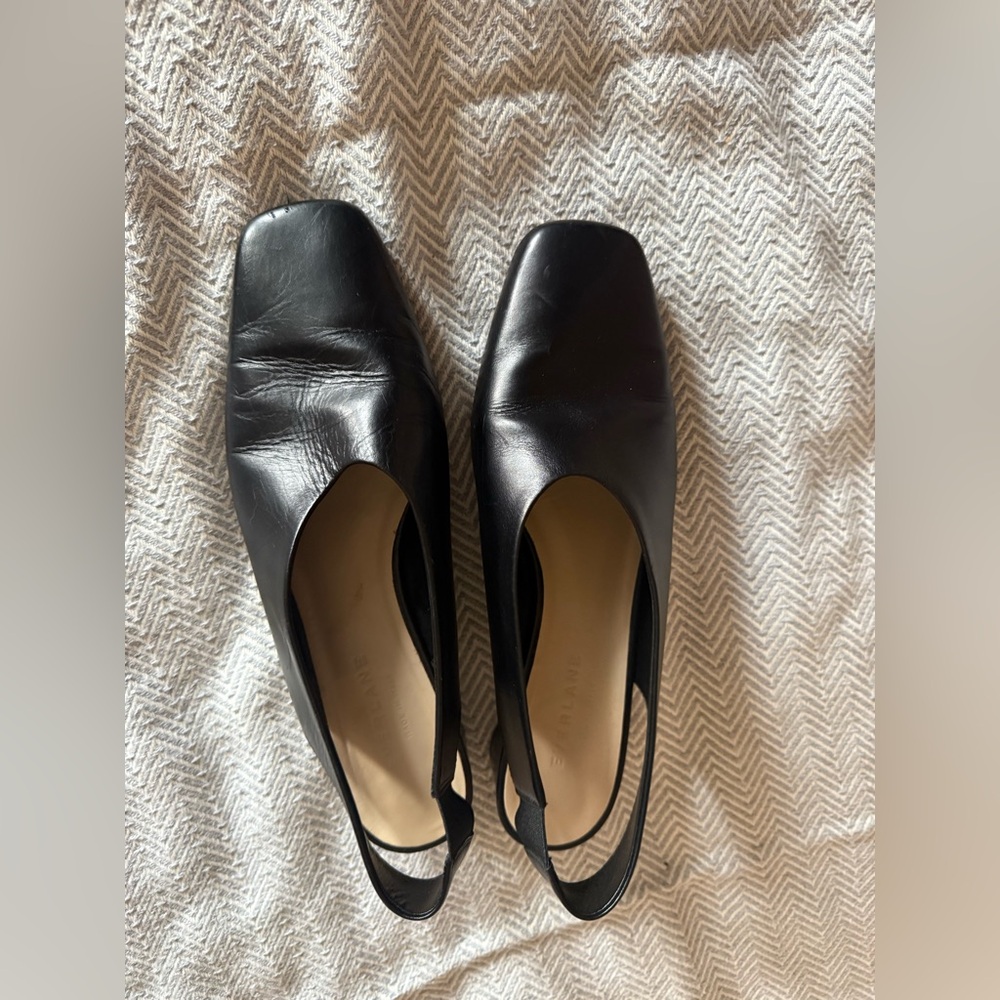 Everlane Square Toe Slingback Heel Size 7.5